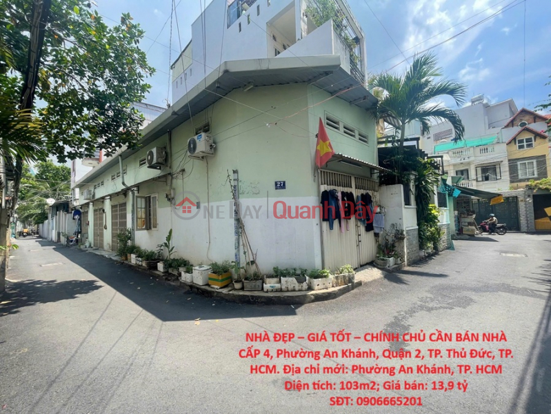 BEAUTIFUL HOUSE – GOOD PRICE – OWNER SELLING A SINGLE-STORY HOUSE, An Khanh Ward, District 2, Thu Duc City, Ho Chi Minh City Sales Listings