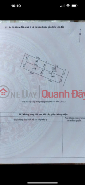 Owner selling a prime 43.5 m2 plot of land in Trung Thon, Dong Hoi, Dong Anh, located between Vinhome Co Loa. | Vietnam Sales, đ 5.66 Billion