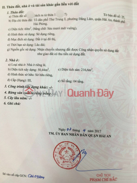 Bán nhà khu phân lô Thư Trung - Văn Cao, 60m 4 tầng GIÁ 4.2 tỉ, đường 8m | Việt Nam Bán, ₫ 4,2 tỷ