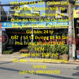 NHÀ ĐẸP GIÁ TỐT CHÍNH CHỦ CẦN BÁN NHANH NHÀ Tại Phan Huy Ích, Phường 14, Quận Gò Vấp _0