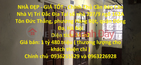 NHÀ ĐẸP - GIÁ TỐT - Chính Chủ Cần Bán Căn Nhà Vị Trí Đắc Địa Tại Đống Đa - Hà Nội _0