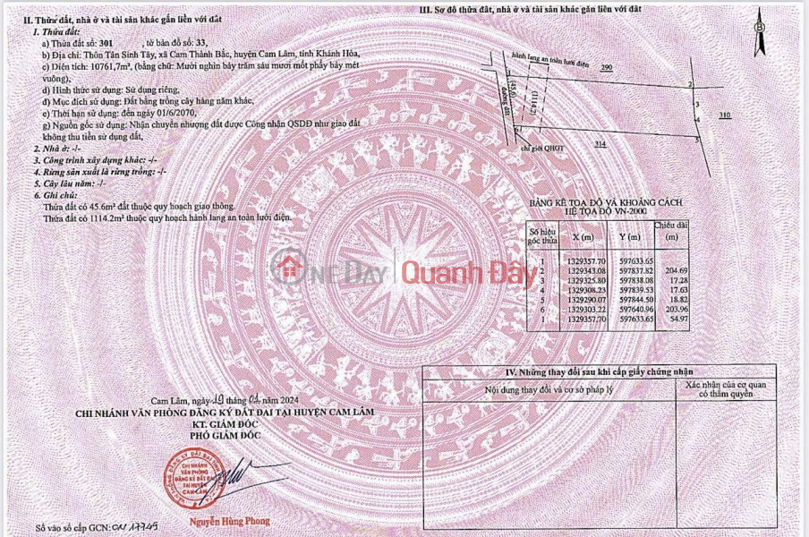 ĐẤT ĐẸP - GIÁ TỐT - Bán Lô Đất Tiềm Năng Đường Số 5, Cam Thành Bắc, Cam Lâm, Khánh Hòa Niêm yết bán