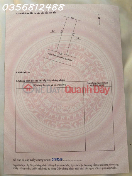 Land for sale with house on Trieu Quang Phuc street, Nha Trang, Khanh Hoa, area 73.2m2, investment price Sales Listings