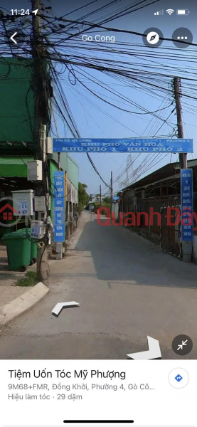 The owner needs to sell a plot of land at alley 10, ward 4, Go Cong town, Tien Giang Sales Listings