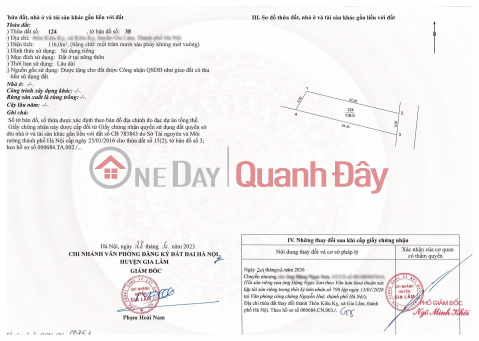 ĐẤT ĐẸP - GIÁ TỐT - CHÍNH CHỦ BÁN ĐẤT TRUNG DƯƠNG – GIA LÂM – Hà Nội _0