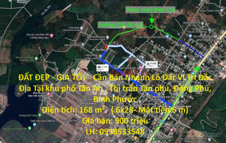 BEAUTIFUL LAND - GOOD PRICE - For Quick Sale Land Lot Prime Location In Tan Phu Town, Dong Phu, Binh Phuoc Sales Listings