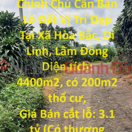 Beautiful Land - Good Price - Owner Needs to Sell Land Lot in Beautiful Location in Hoa Bac Commune, Di Linh, Lam Dong _0