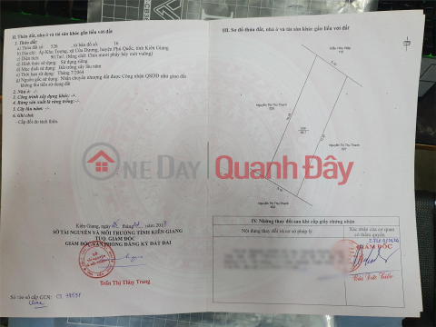 Owner Quickly Sells 2 Plots of Land in Tuong Area - Cua Duong - Phu Quoc - Kien Giang _0