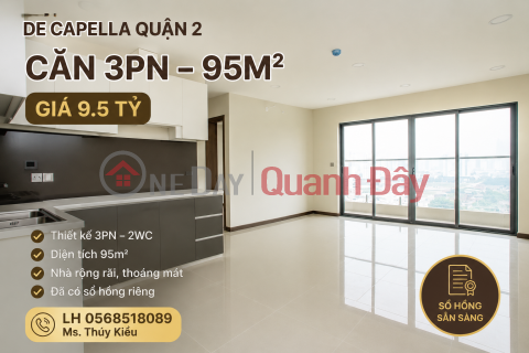 Bán căn hộ 3PN De Capella Quận 2 giá 9.5 tỷ _0