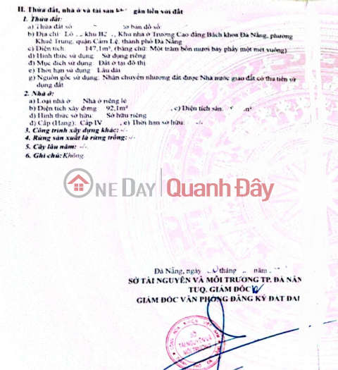 Land for sale, includes a C4 house. Corner plot with two street frontages on Bui Ky and Bau Tram 3 roads. _0
