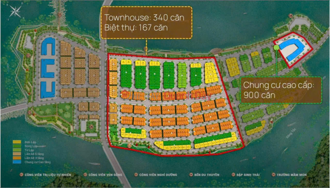 đ 4 tỷ | Chính thức - Nhà phố, biệt thự Sun Group Nha Trang - Dự án khu đô thị Charmora City