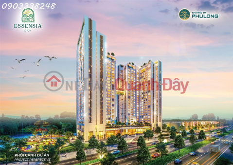 Selling a 2-bedroom apartment in Essensia Sky, high floor, corner unit, with Phu My Hung view, price only 6.78 billion VND. _0