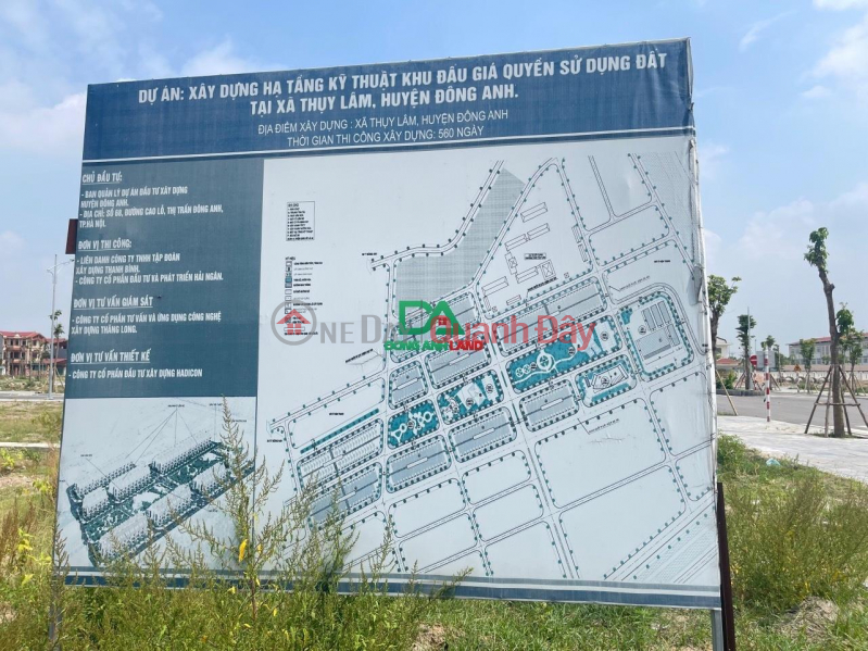 Land for sale at auction in Thuy Lam Dong Anh on business street, Vietnam | Sales ₫ 1.88 Billion
