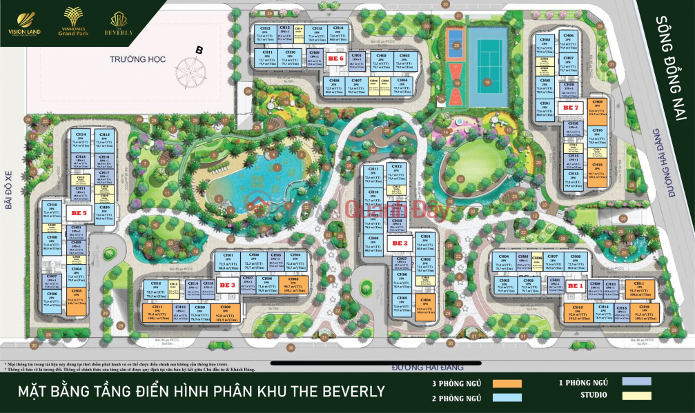 Bán Căn hộ cao cấp PK Beverly trực diện Công viên 36ha và Vinwonder đẹp nhất toàn khu Niêm yết bán