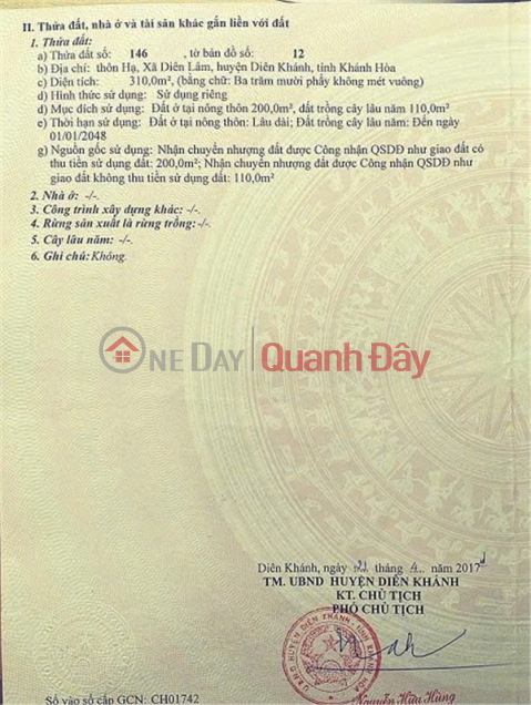 BEAUTIFUL LOCATION - Owner Urgently Sells Garden House in Dien Lam, Dien Khanh, Khanh Hoa _0