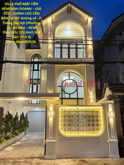 VILLA ON A STREET FRONTAGE, SUITABLE FOR BUSINESS – GOOD PRICE – OWNER SELLING. Located on a main road in Thong Tay Hoi Ward. _0