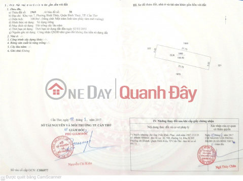 Prime property - Land plot on Vo Van Kiet street, 5m wide road opposite Hung Temple, 108.8 m², investment price. _0