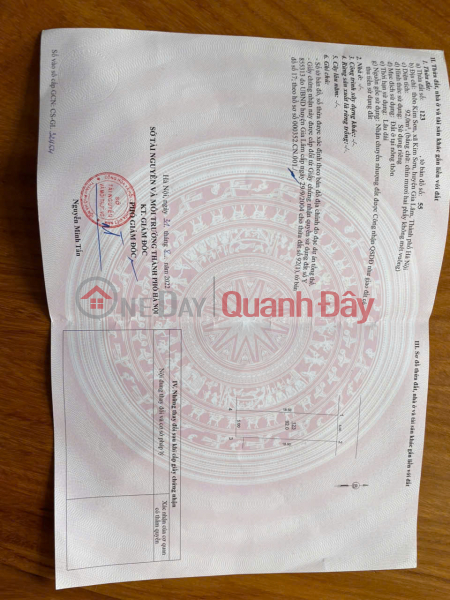 CHÍNH CHỦ CẦN BÁN 92 M2 ĐẤT KIM SƠN - THUẬN AN, GIÁ 65TR/M2, LH 0985865658 Niêm yết bán