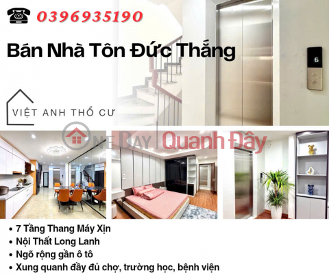 Bán nhà Phố Tôn Đức Thắng, 40m2 Thang Máy Xịn, Nội Thất Long Lanh, Giá: 13.6 Tỷ, Lh: 0396935190. _0