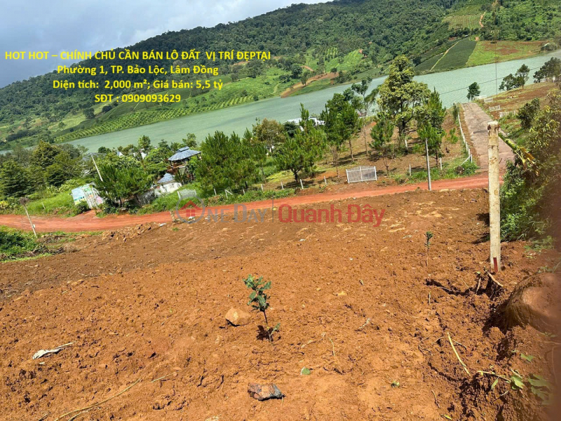 HOT HOT – CHÍNH CHỦ CẦN BÁN LÔ ĐẤT VỊ TRÍ ĐẸPTẠI Phường 1, TP. Bảo Lộc, Lâm Đồng Niêm yết bán