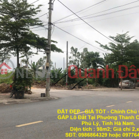 BEAUTIFUL LAND - GOOD PRICE - Owner Needs to Sell URGENTLY Lot of Land in Thanh Chau Ward, Phu Ly City, Ha Nam Province. _0