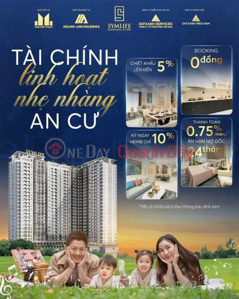 đ 2,8 tỷ, Cần bán nhanh căn hộ cao cấp dự án SYMLIFE - căn hộ 4 mặt view sông gần chợ đầu mối Thủ Đức