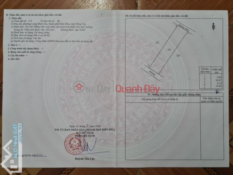 Property Search Vietnam | OneDay | Residential Sales Listings | LAND LOT IN GOOD LOCATION - GOOD PRICE OWNER Need to Sell Land Lot in Bien Hoa City, Dong Nai Province