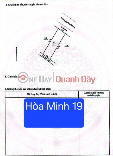 Property Search Vietnam | OneDay | Nhà ở | Niêm yết bán, Bán đất đường Hoà Minh 19 - Gần ĐH Bách Khoa