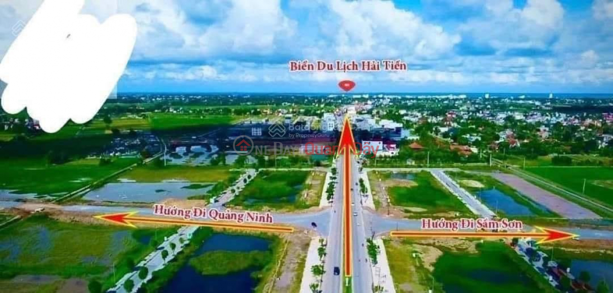 Bán đất mặt bằng 33 Hoằng Ngọc cửa ngõ du lịch Hải Tiến nằm ngay trên tuyến đường bộ ven biển Niêm yết bán