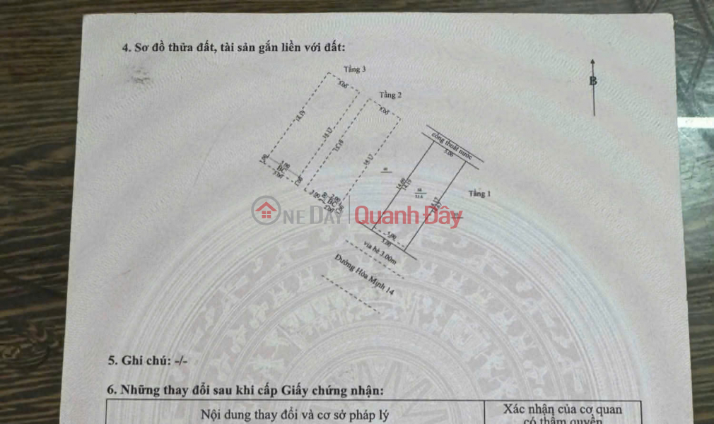 Bán nhà 3 tầng đường Hoà Minh 14 - (Sát Kinh Dương Vương, gần biển) Niêm yết bán