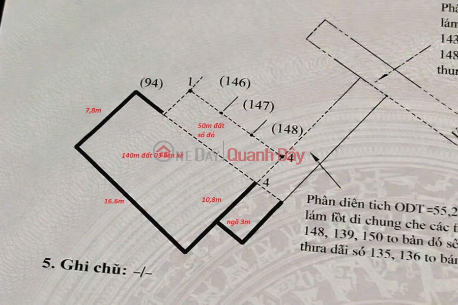 Property Search Vietnam | OneDay | Nhà ở Niêm yết bán, CHỈ 1 tỷ 420 triệu– SỞ HỮU NGAY 190m2 ĐẤT KÈM VƯỜN MINI TẠI HÒA NGHĨA