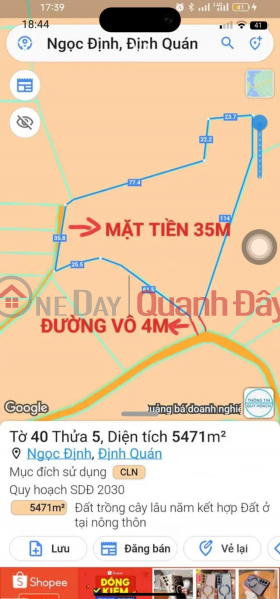 ĐẤT CHÍNH CHỦ VỊ TRÍ ĐẸP CẦN RA NHANH Tại Định Quán- Đồng Nai Niêm yết bán