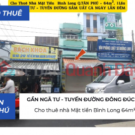 House for rent, Binh Long frontage, 64m², 1 floor - 18 million _0