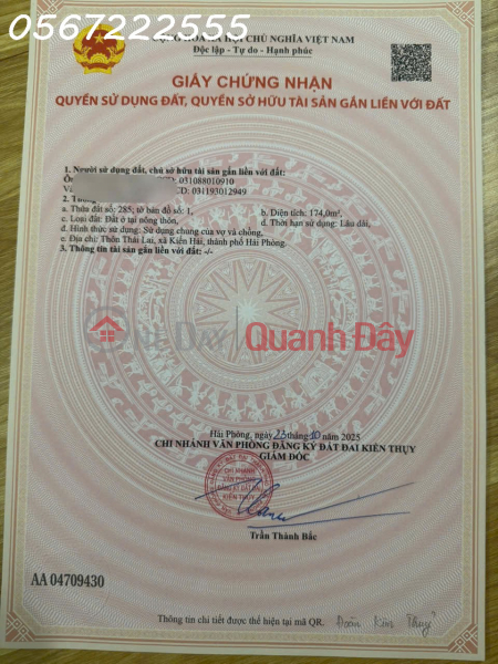  Làm ơn chọn, Nhà ở, Niêm yết bán | đ 2,55 tỷ