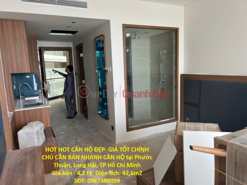 HOT HOT CĂN HỘ ĐẸP- GIÁ TỐT CHÍNH CHỦ CẦN BÁN NHANH CĂN HỘ tại Phước Thuận, Long Hải, TP Hồ Chí Minh Niêm yết bán