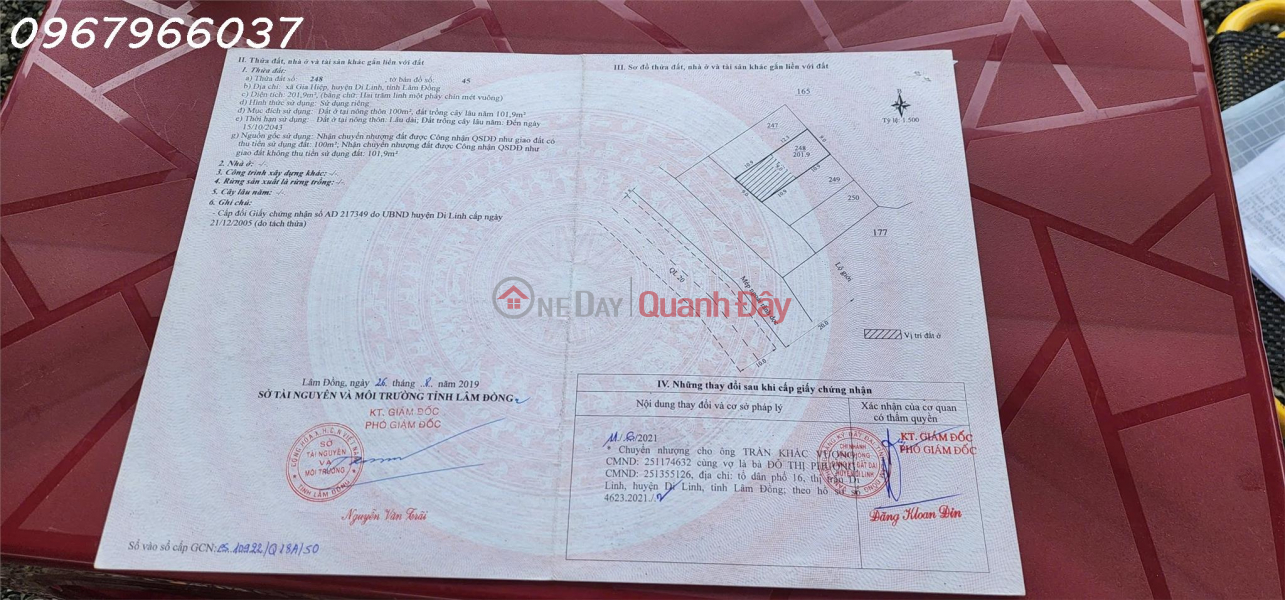 Owner needs money to quickly sell land lot with frontage on Highway 20, road to Da Lat, 400m2 residential land, Vietnam, Sales đ 3.7 Billion