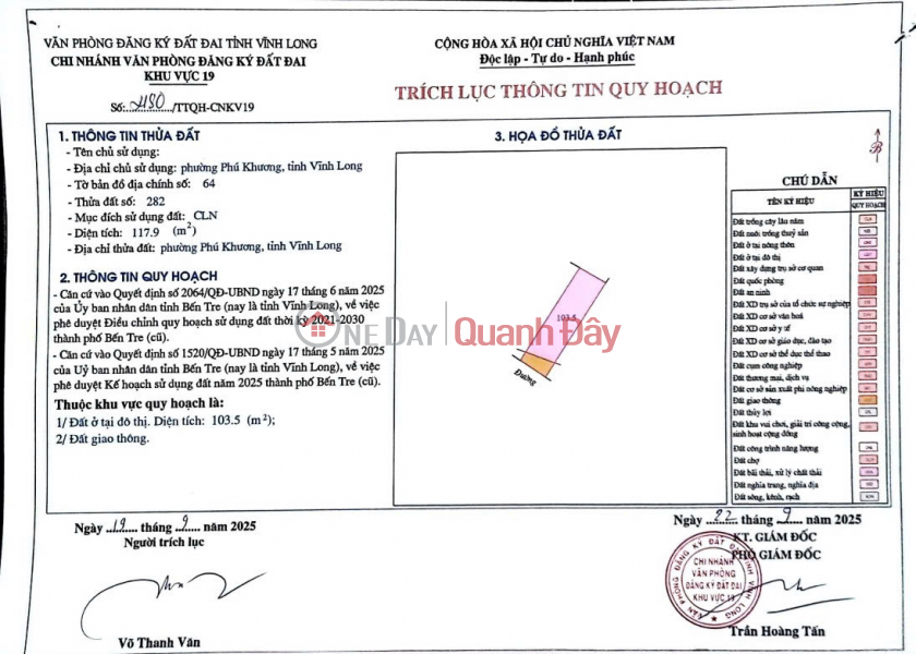 PRIME LOCATION - GOOD PRICE - OWNER SELLING RESIDENTIAL LAND Nguyen Thi Dinh Street, Phu Khuong Ward, Ben Tre City Vietnam Sales | đ 1.54 Billion