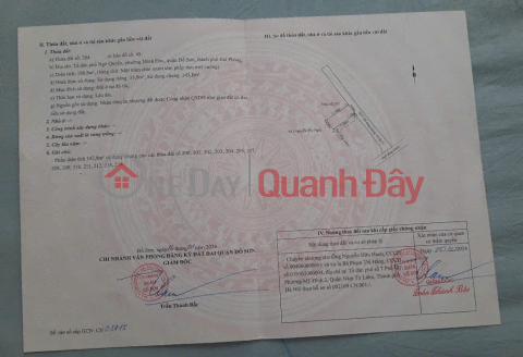 1 tỷ xx triệu LÔ DUY NHẤT CÒN LẠI TẠI MINH ĐỨC - ĐỒ SƠN- ZALO 0567 222 555 _0