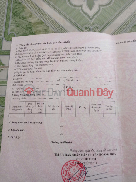 Property Search Vietnam | OneDay | Residential Sales Listings BEAUTIFUL LAND - INVESTMENT PRICE - OWNER NEEDS TO SELL BEAUTIFUL LAND LOT IN Hoang Quy commune, Hoang Hoa, Thanh Hoa province