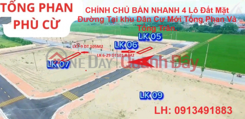 OWNERS QUICK SELL 4 Roadside Land Lots In New Residential Areas Tong Phan And Tong Tran. _0