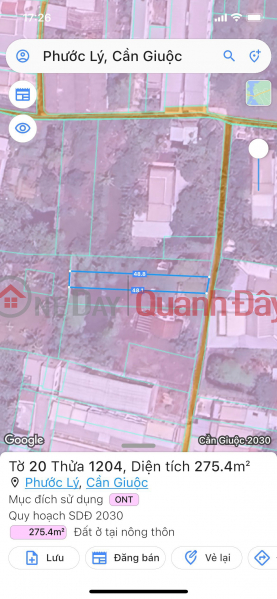 Property Search Vietnam | OneDay | Residential Sales Listings | BEAUTIFUL LAND - OWNERS FAST SELLING LOT OF LAND BOUNDING SAIGON - Location In Phuoc Ly, Can Giuoc, Long An