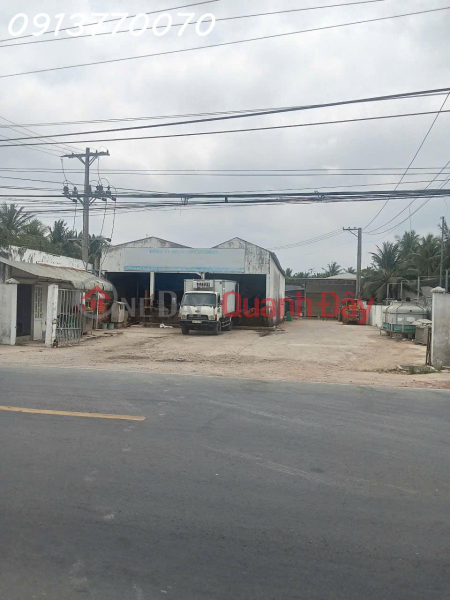 Bán kho xưởng mặt tiền quốc lộ 57B xã lộc Thuận, huyện Bình Đại, Tỉnh Bến Tre. Niêm yết bán