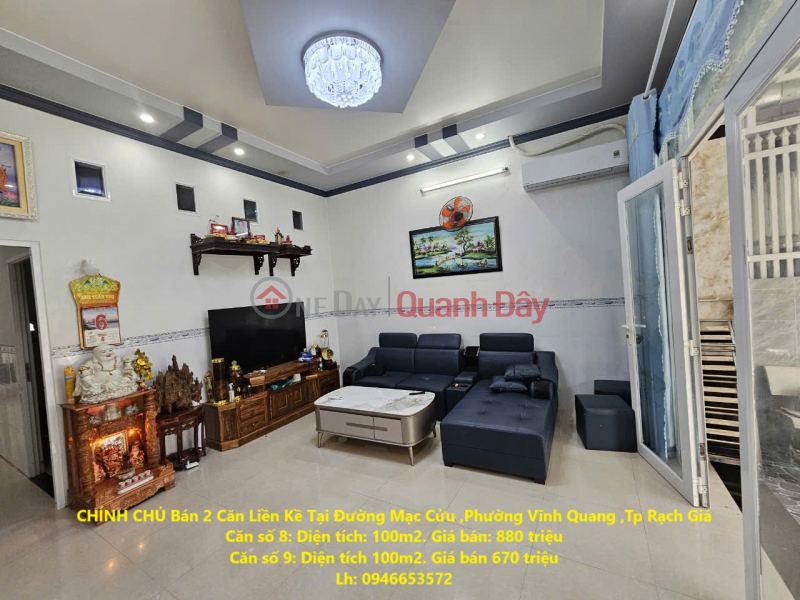 OWNER Sells 2 Adjacent Houses on Mac Cuu Street, Vinh Quang Ward, Rach Gia City Sales Listings