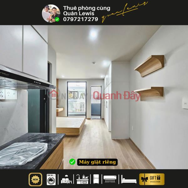 Property Search Vietnam | OneDay | Nhà ở, Niêm yết cho thuê | Cho thuê căn hộ mini đầy đủ nội thất ban công gần lotte Q7