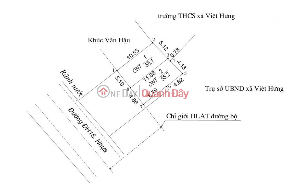 đ 2,22 tỷ | Cần bán lô đất 55m mặt đường DH15 Xã Việt Hưng, Văn Lâm, Hưng Yên, kinh doanh tốt