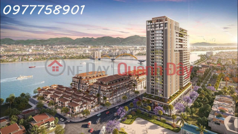 Bán căn Studio 25.8m2 - Sun Ponte tầng cao view đẹp, giá 2 tỷ 750tr, sở hữu lâu dài _0