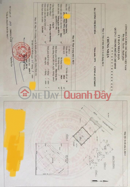 The youngest girl, U80 years old, needs to sell her grandchild to study abroad - location at Thao Dien Ward, Thu Duc City - HCMC Sales Listings
