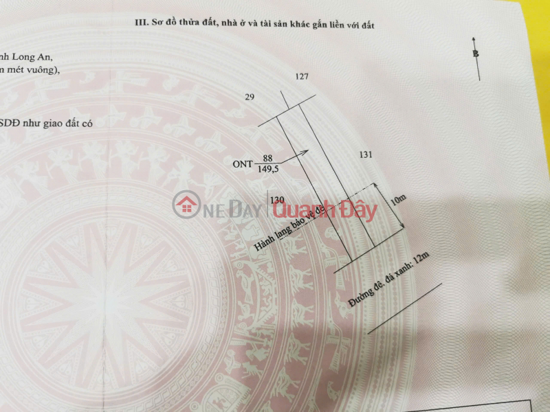 Property Search Vietnam | OneDay | Residential, Sales Listings, Owner urgently needs to sell 2 plots of land 100%. In Chau Thanh, Long An Province.