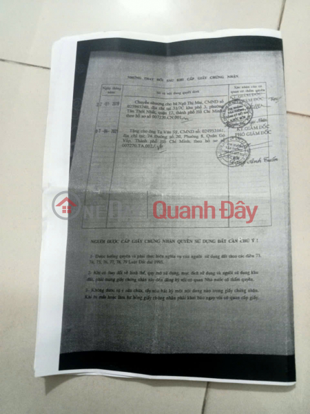 Property Search Vietnam | OneDay | Residential | Sales Listings | LAND FOR SALE, 162M2, TITLE DEED AVAILABLE, FRONTAGE ON NGUYEN VAN BUA STREET, XUAN THOI THUONG COMMUNE, HOC MON DISTRICT, HO CHI MINH CITY