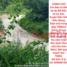 CHÍNH CHỦ Cần Bán Lô Đất tại ấp Bãi Bấc, xã Lại Sơn, huyện Kiên Hải, Kiên Giang _0